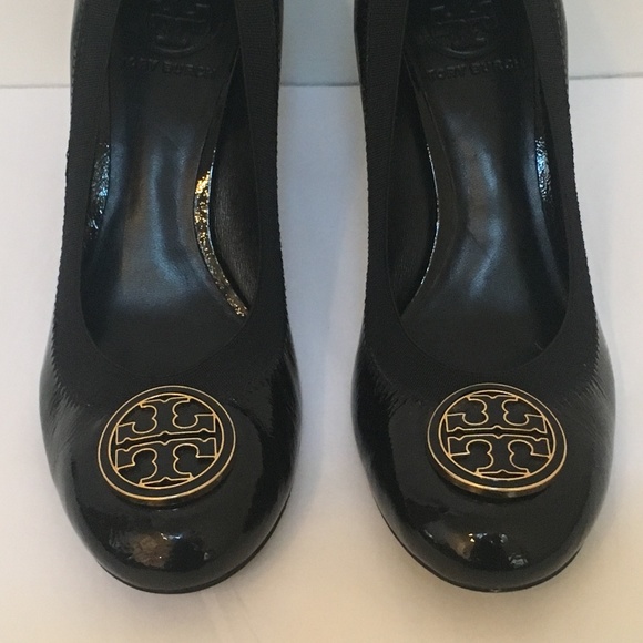 Tory Burch Caroline Black Patent Flex Pump size 8 - Picture 3 of 8